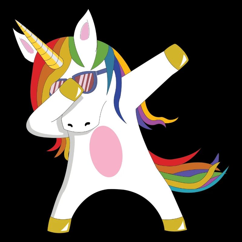 Dabbing Unicorn Geschenkidee dabbendes Einhorn Dab