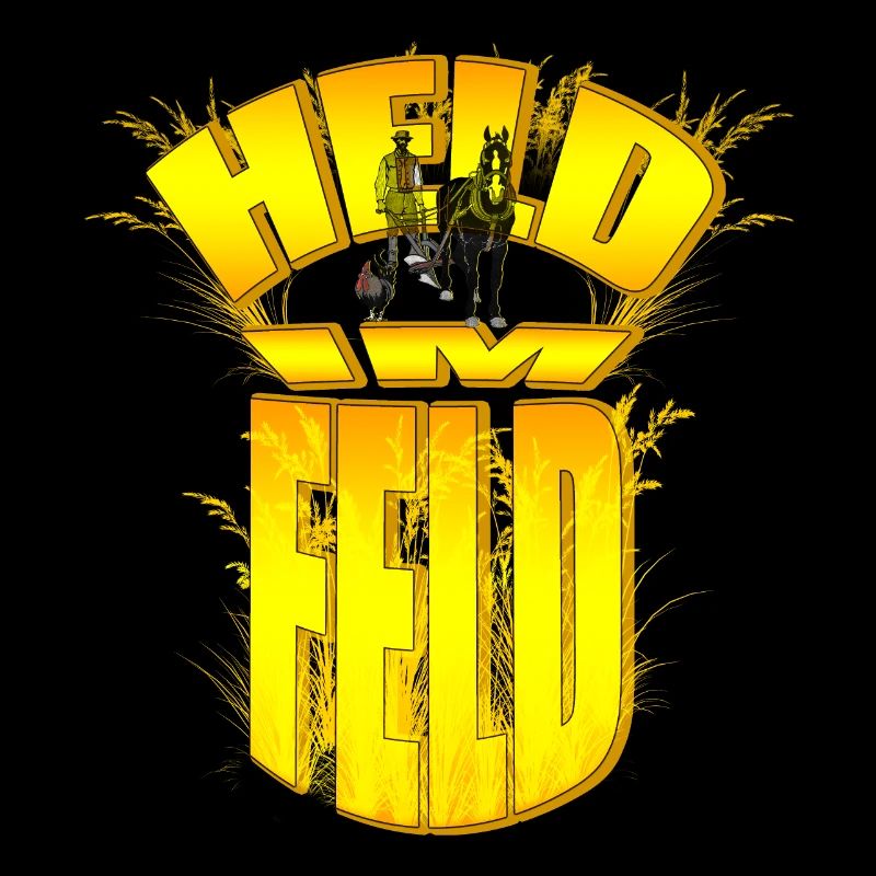 Held im Feld - Bauer Getreide Flug Pferd Ehrung