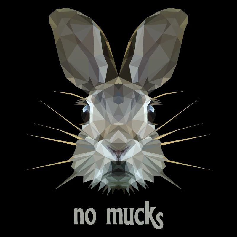 Rabbit's head as quiet as a mouse
