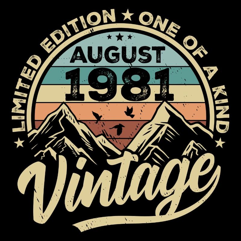 Geburtstag August 1981 Geburtstagsgeschenk August