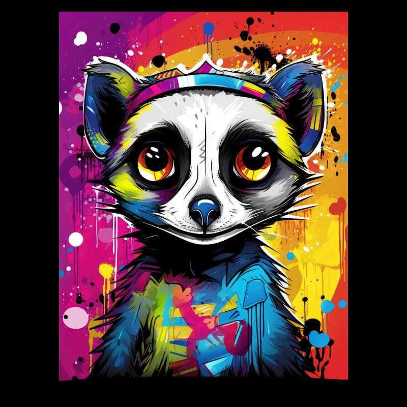 [] Suricate amoureux : affection colorée