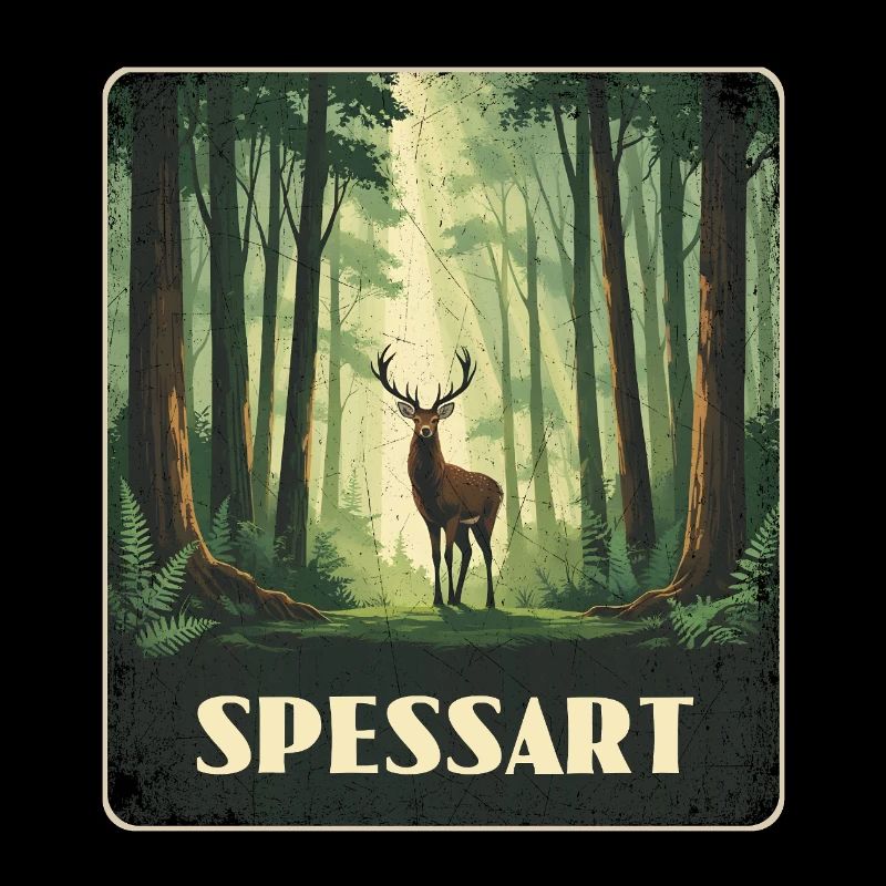 Spessart Hirsch Wald