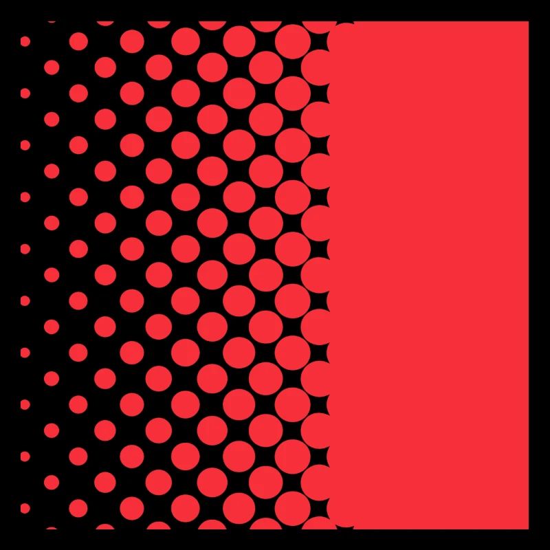 Halftone Gradient Rotes Panel