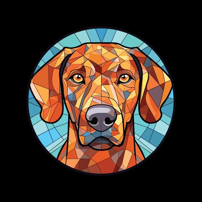 Rhodesian Ridgeback Hunderasse buntes Aquarell