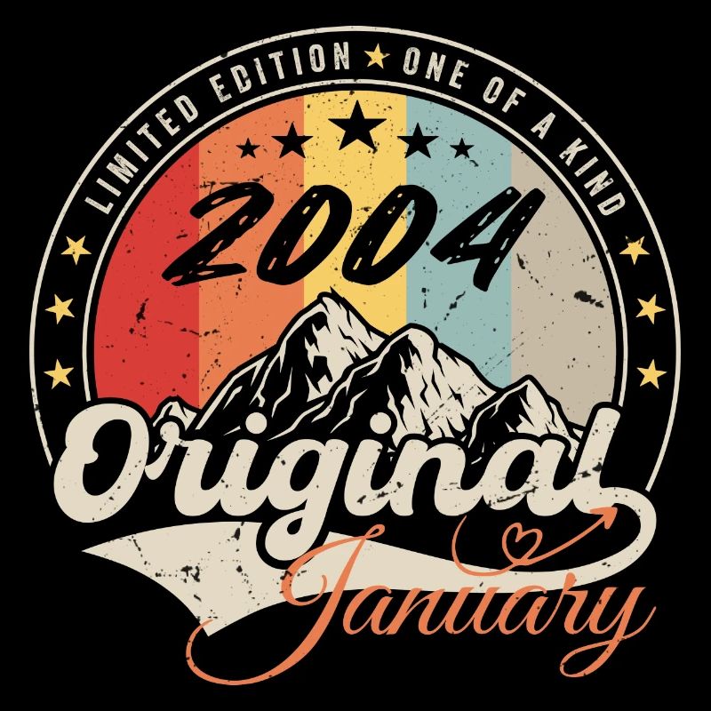 Januar 2004 Vintage Retro Geburtstagsgeschenk