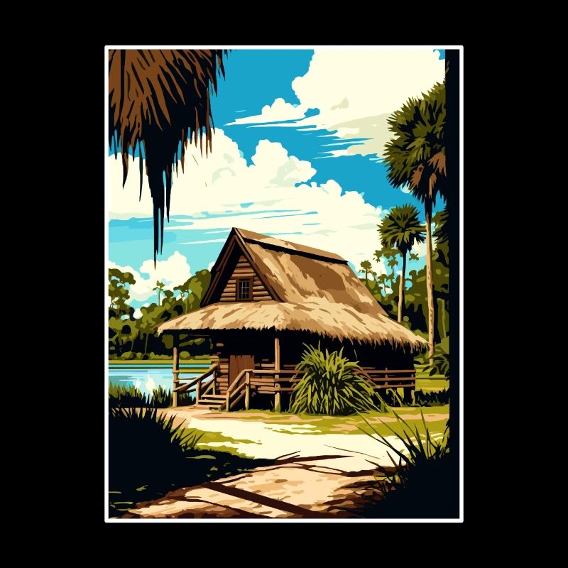 De Leon Springs State Park Florida Reiseplakat