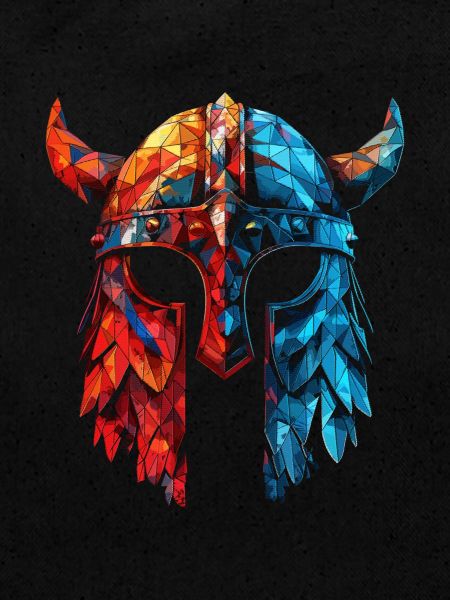 Wikinger-Helm mit Hörnern