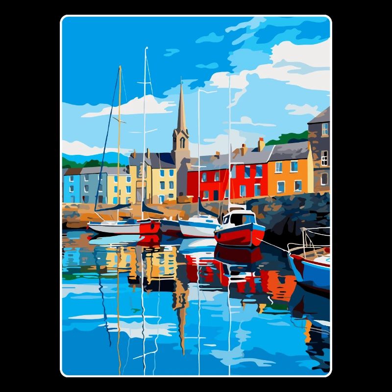 Padstow, Cornouailles, Angleterre, Royaume-Uni, Affiche de voyage, Souvenir