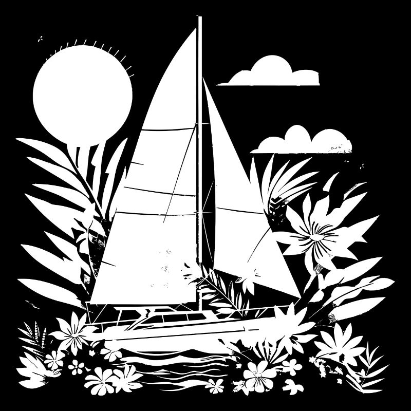 Look de bande dessinée de voile