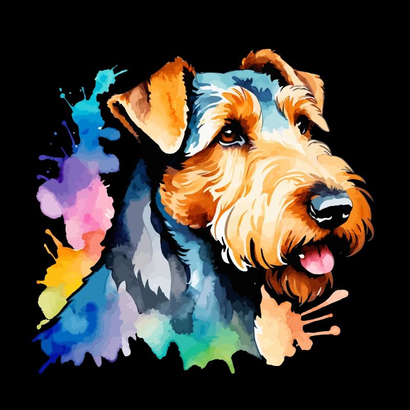 Airedale Terrier Aquarelle
