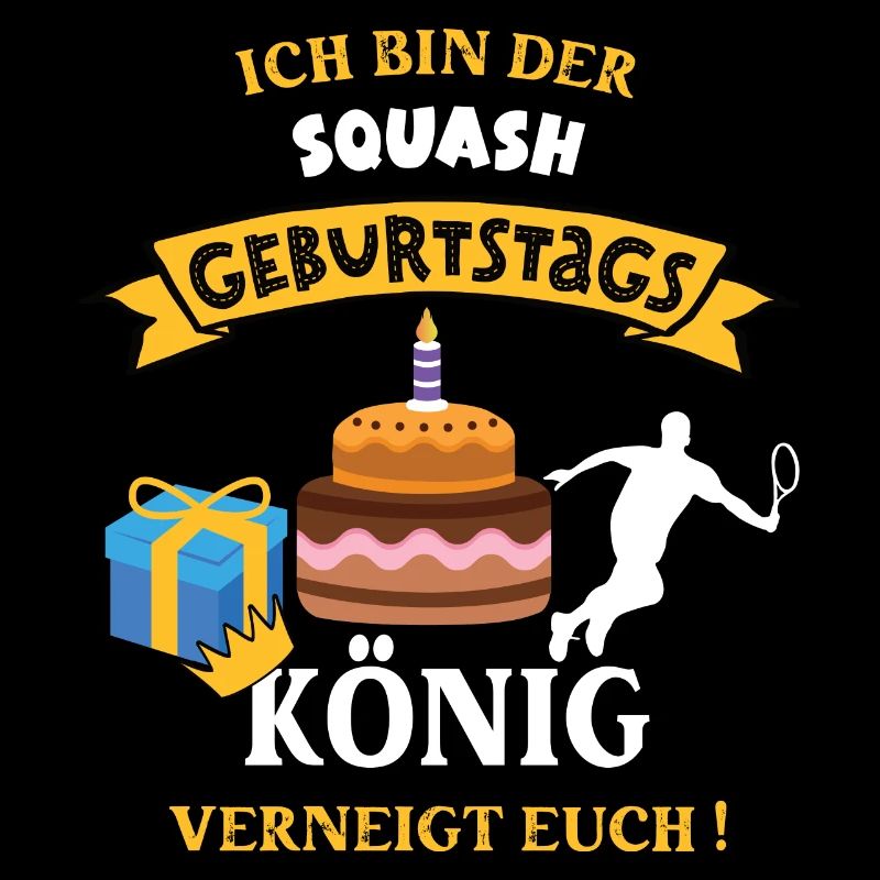 Squash Squashspieler Geburtstag Spieler Trainer