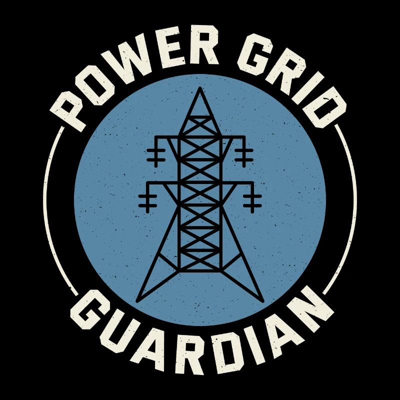 Lineman Power Grid Wächter Elektrizität Arbeitsheld