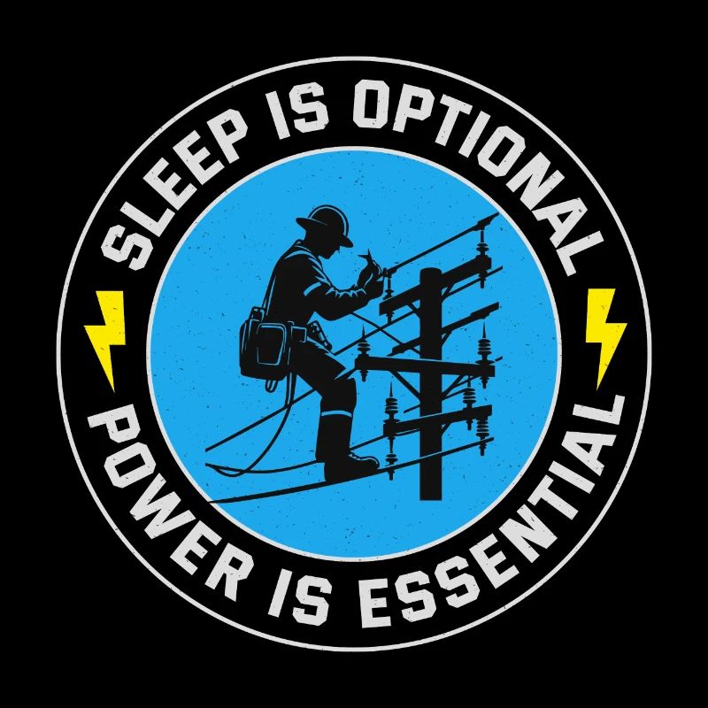 Lineman Power Essential Sleep Optional Dedication