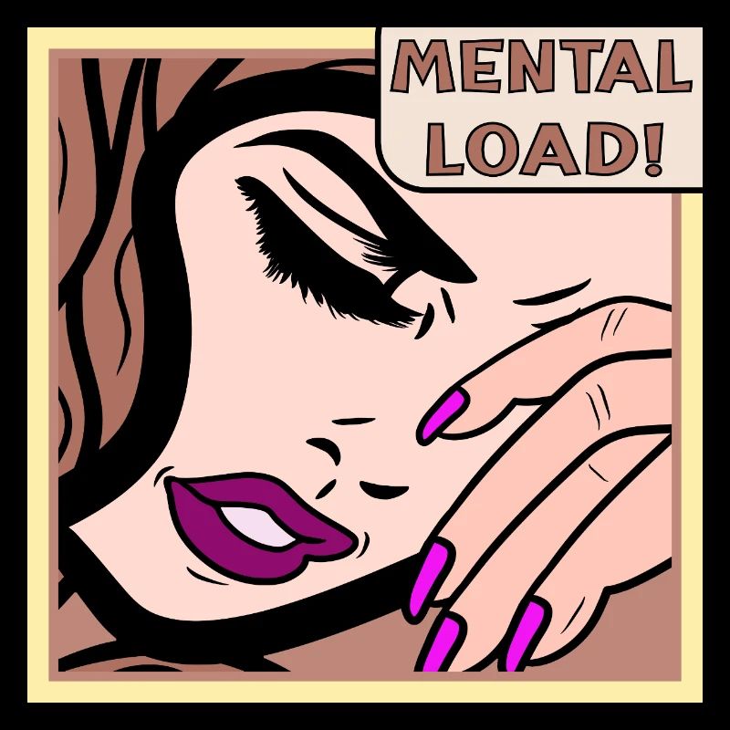 Mental Load Retro Pop Art