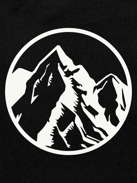 Kreis Berggipfel Berge