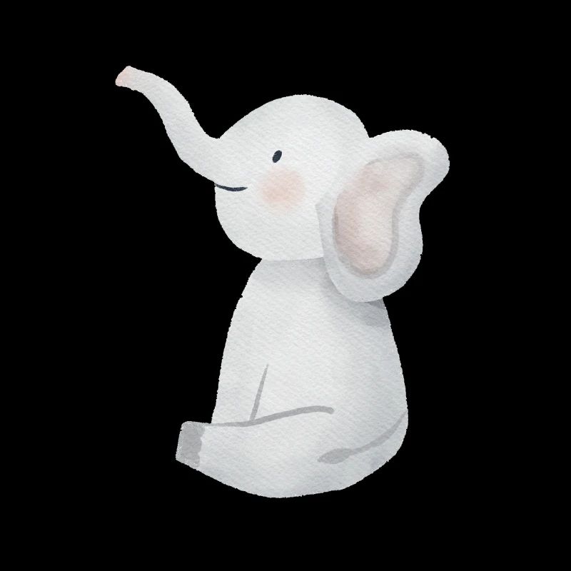 Süßer kleiner Elefant.