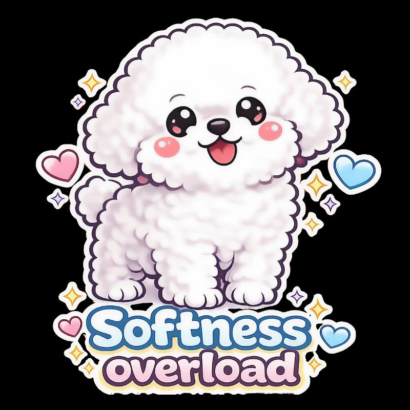 Surcharge de douceur - Design de chien Bichon mignon