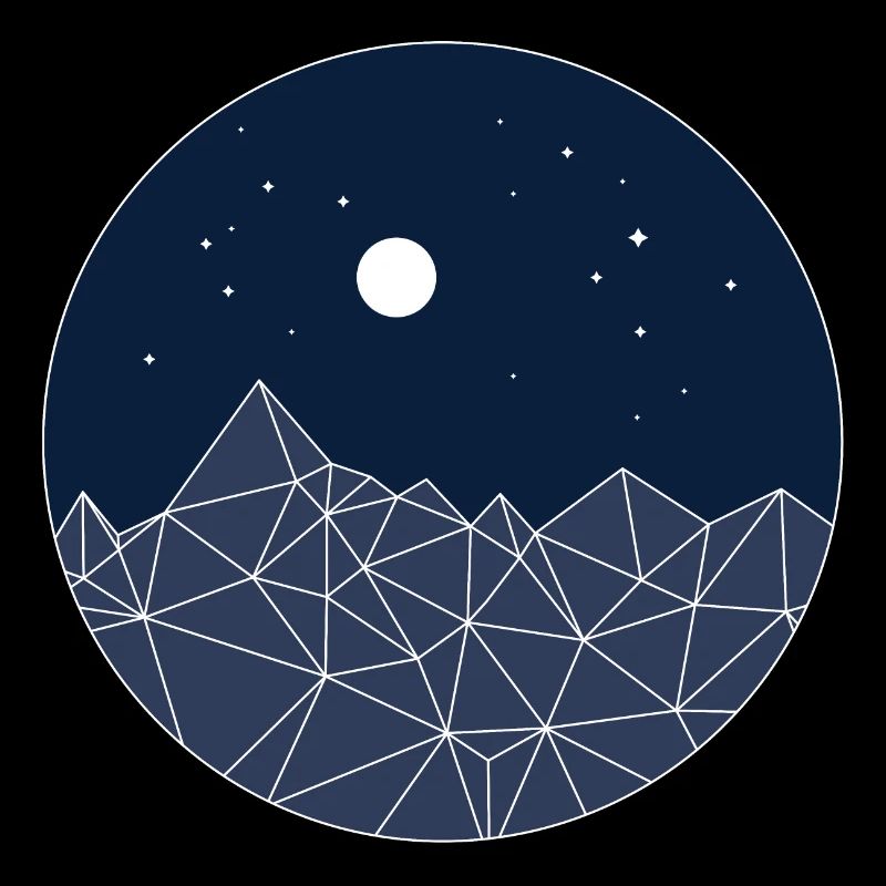 Minimal Mountains – Night Nature Aesthetic