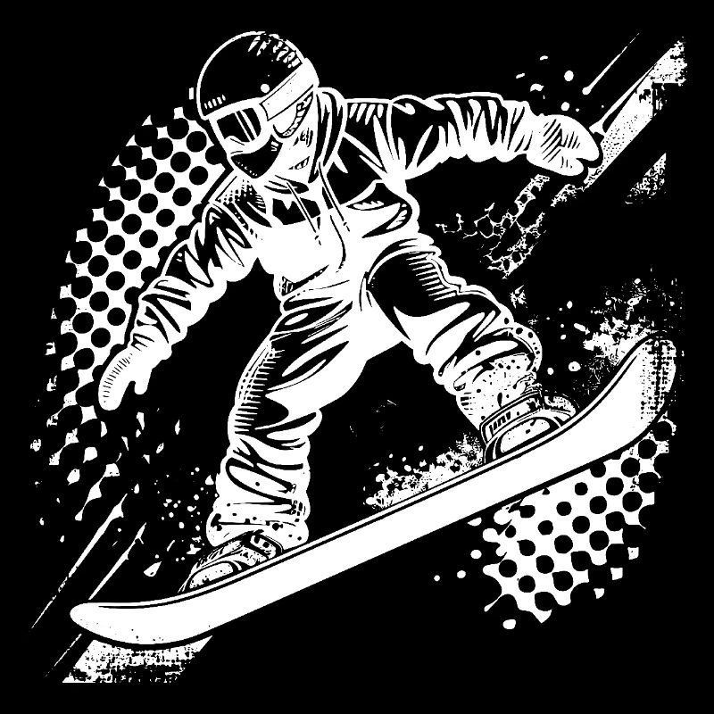 Dessin de snowboarder