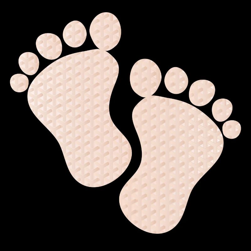 empreintes de bébé mignon