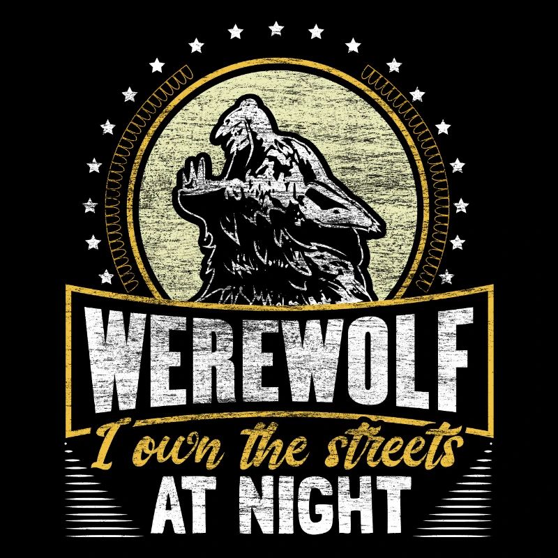 Halloween Werewolf Moon Horror Gift