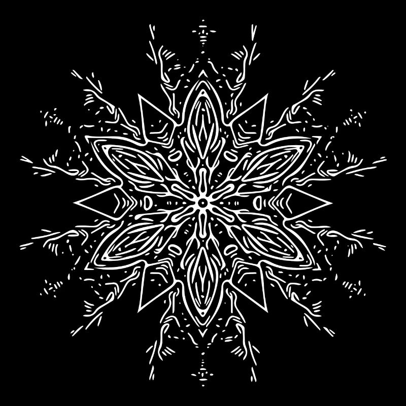 Mandala Flower Pattern Lines Forme abstraite