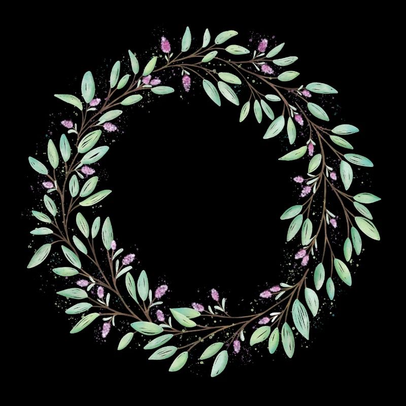 Floral wreath, customisable