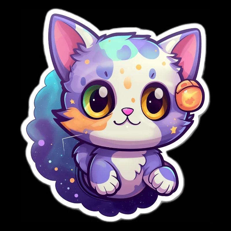Un mignon chat de l’espace