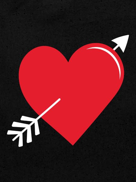 Flèche Coeur Rouge