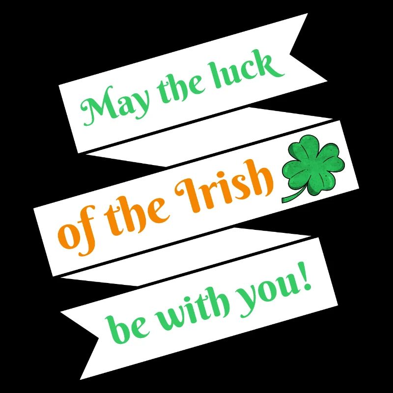 St. Patrick's Day Spruch Glück Kleeblatt Geschenk