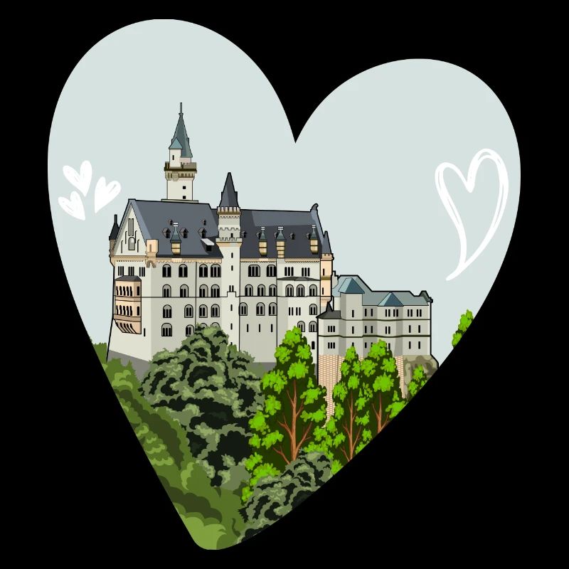 Neuschwanstein Castle // Illustration