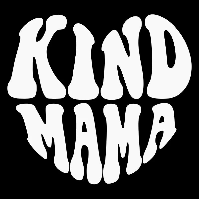 Kind Mama Heart Logo – Anpassbare Farbe