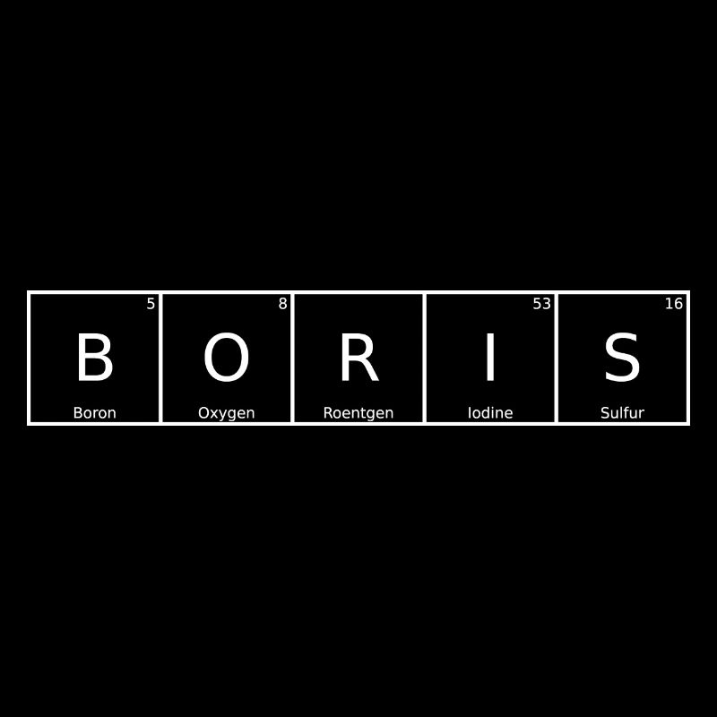 Boris Name First Name Chemistry Periodic Table Elements
