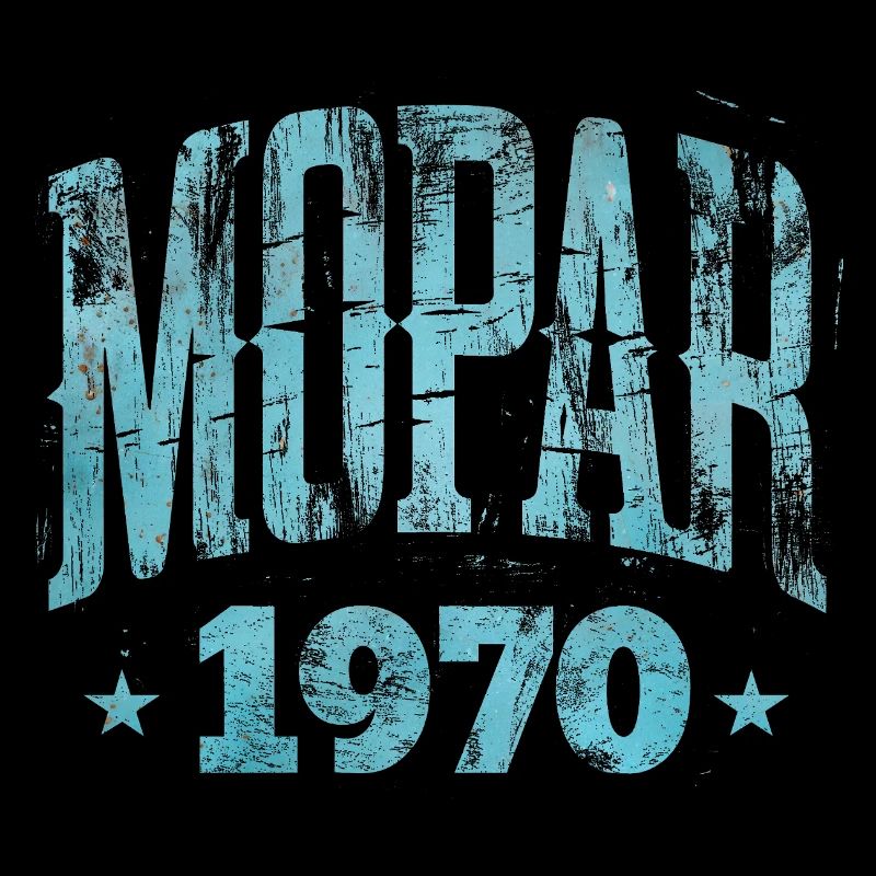 Mopar 1970 – Vintage Distressed Look Turquoise Pri