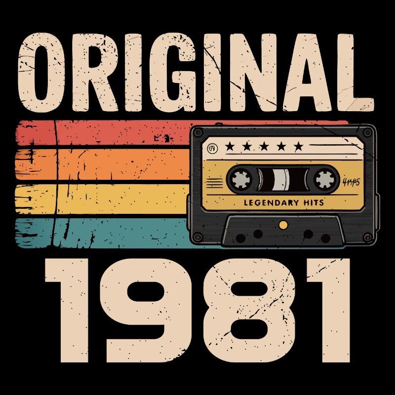 Originaler Retro-Geburtstag von 1981 Vintage 1981