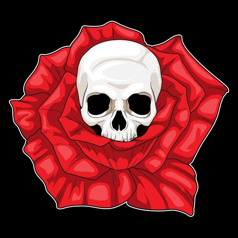 Fleurs de Rose Crâne