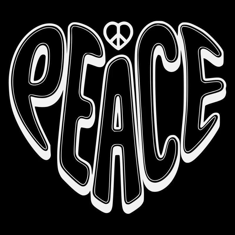 Peace Graffiti mit Peacezeichen 