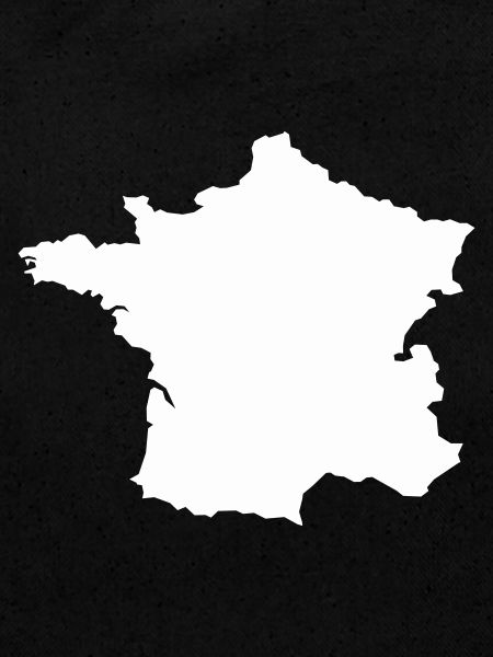 Carte Française Silhouette
