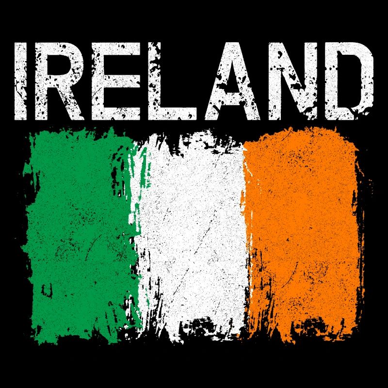 Conception du drapeau Grunge Ireland