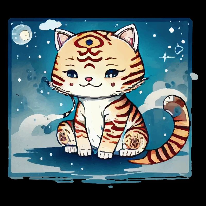 Ein Katzen Design, das nicht süßer sein könnte.
