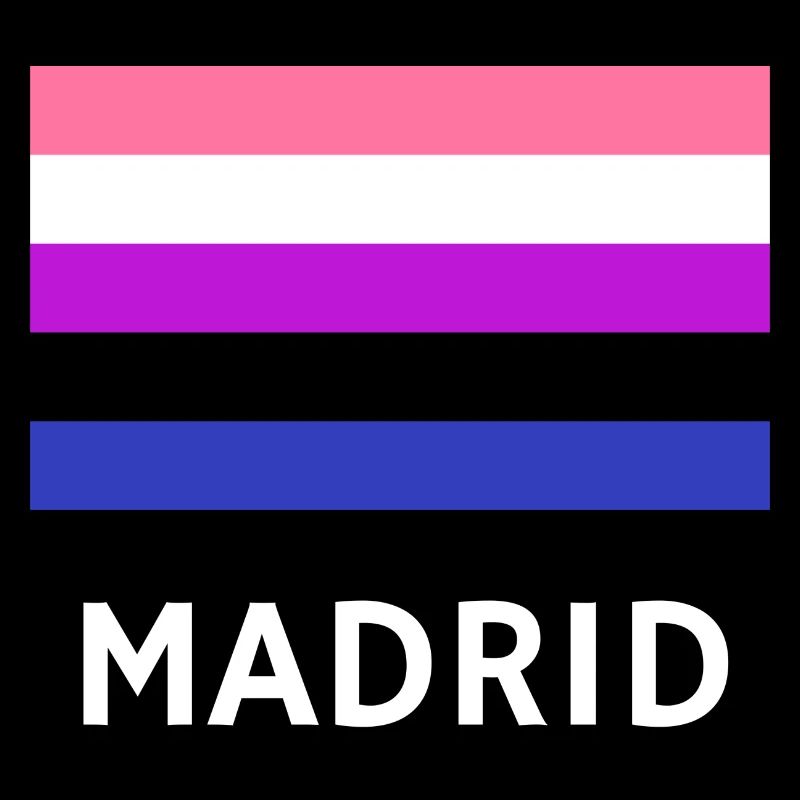 Genderfluid Pride Flag Madrid