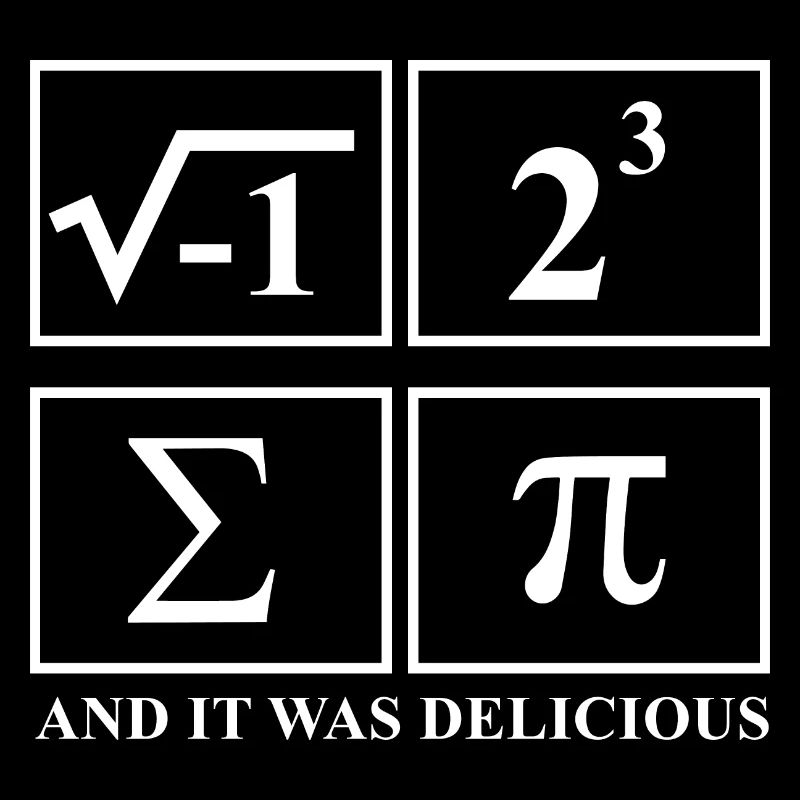 I Ate Some Pie and It Was Delicious Math Pun Pi