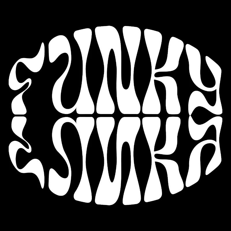 Funky Musik typografisches Design