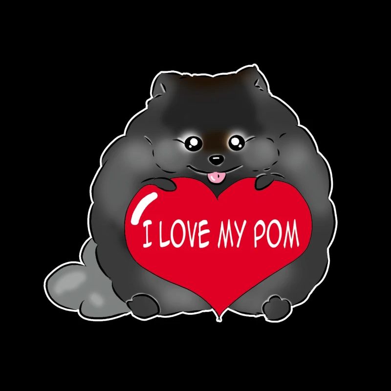 I love my Pom black