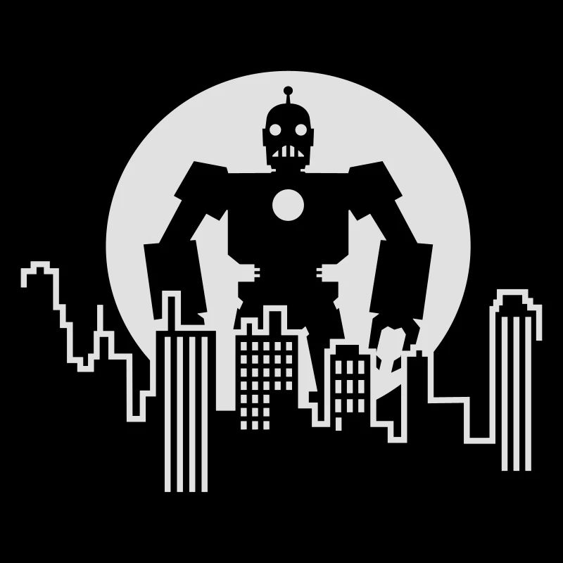 Robot Skyline – Sci-Fi Android Silhouette Shirt