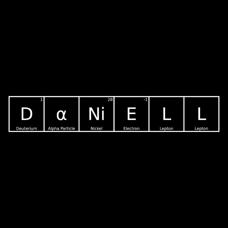 Daniell Surname First Name Chemistry Periodic Table Element