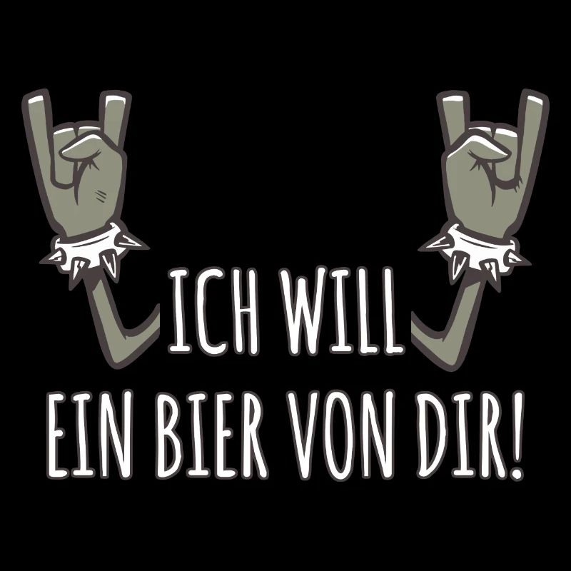 Pommesgabel Spruch Ich Will Ein Bier Von Dir