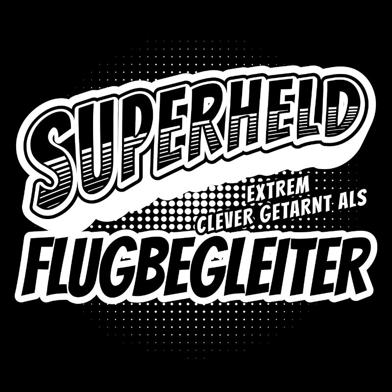 Superheld, clever getarnt als Flugbegleiter