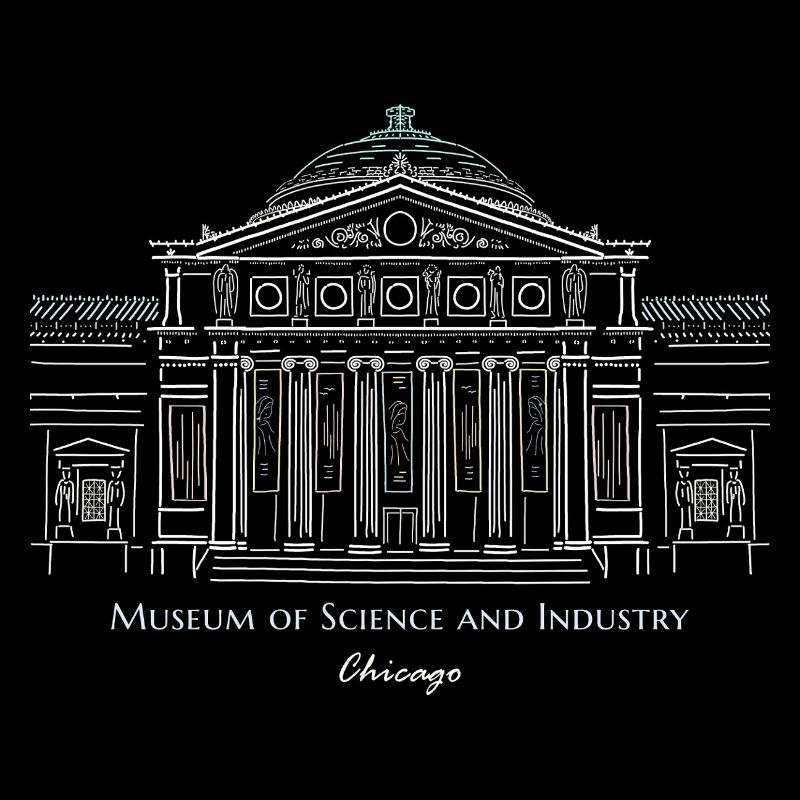 Musée des Sciences et de l’Industrie de Chicago, dessin à la main