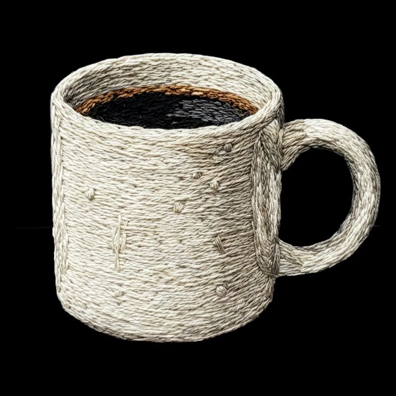 Embroidered filter coffee – lungo